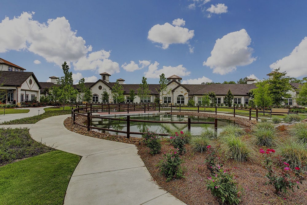 Exterior to Woodhaven Village in Conroe, Texas